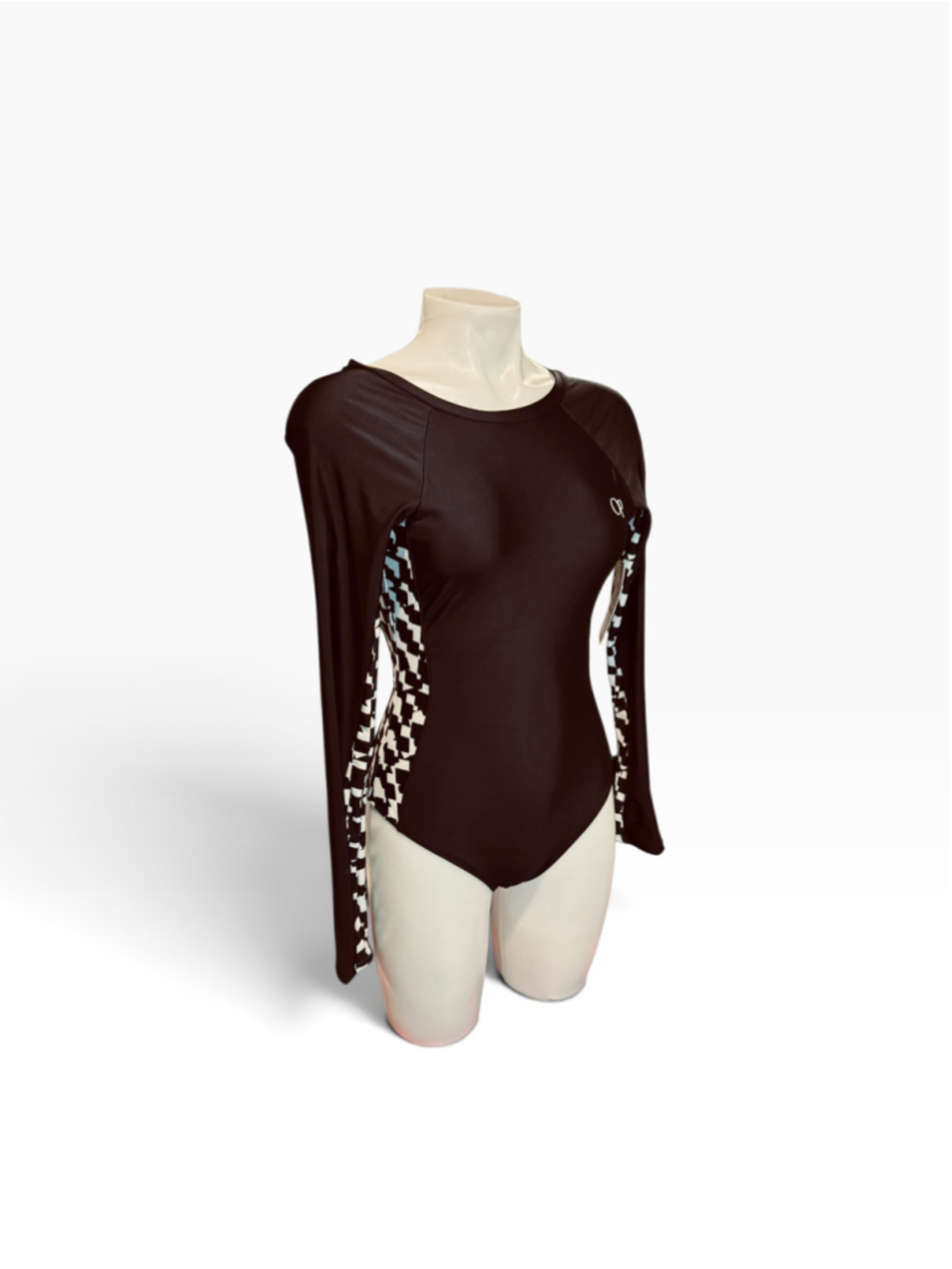 Women's Ocean Pacific One Piece Swimsuit Size S Black White